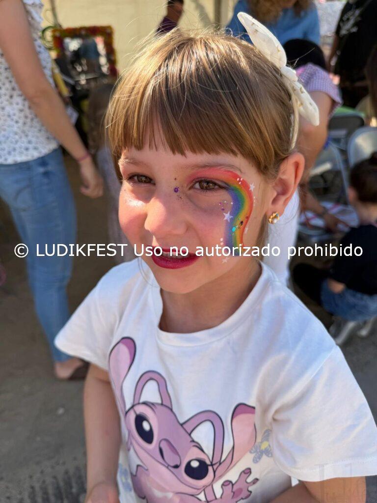 Maquillaje infantil con pintura corporal homologada